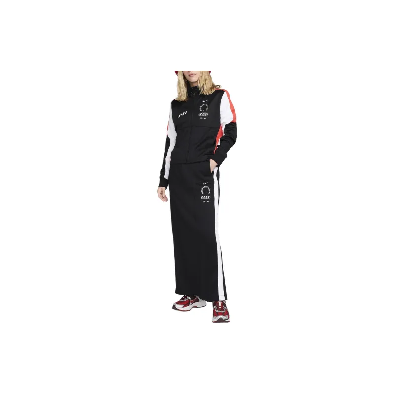 Nike Casual Long Skirts Women's Black-2