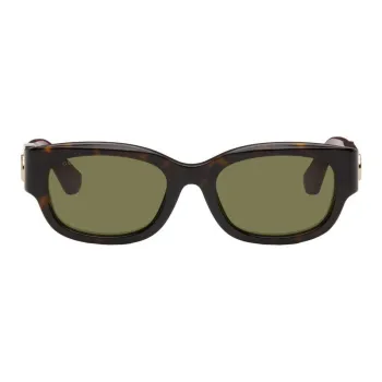 GUCCI Acetate Rectangular Sunglasses Men's Tortoiseshell