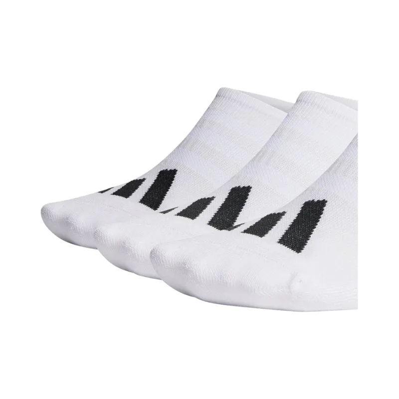 Adidas No Show Socks Men's White 9 Double Loads-3