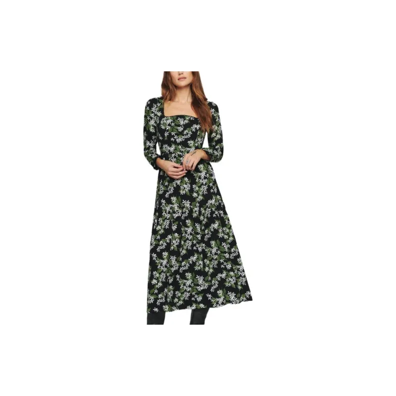 Reformation Long Sleeved Dresses Women's Fragrance Green-2