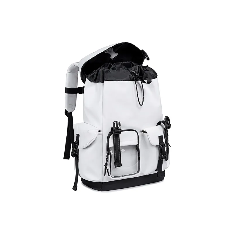 WINNER Polyester Backpack Large Size Unisex White/Black-4