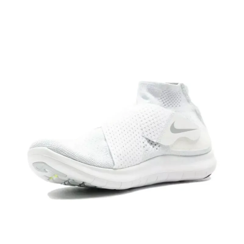 Nike Free Rn Motion Flyknit Triple White-2