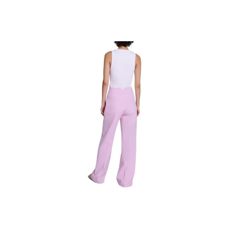 Maje Casual Pants Women's Light Peach Red-2