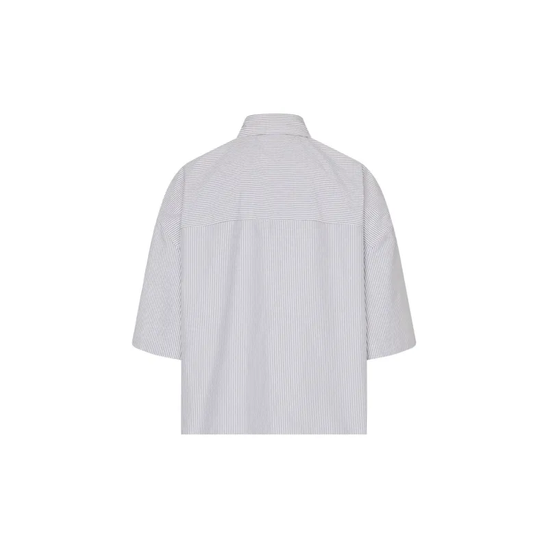 Bottega Veneta Bv Embroidered Striped Overshirt-3