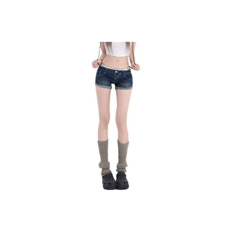 ZAVK Denim Shorts Women's Vintage Blue-2
