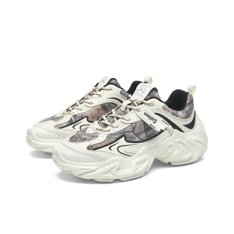 Cabbeen Wear-Resistant Height Increasing Low-Top Chunky Sneakers Men's-8