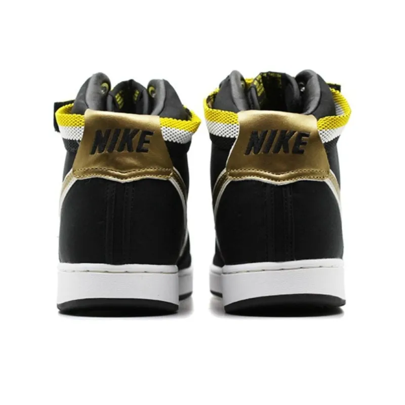 Nike Vandal High Supreme Black Metallic Gold Yellow Streak-4