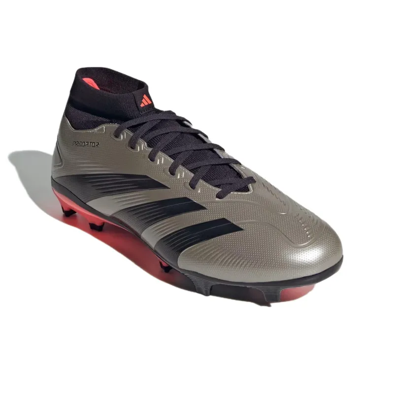 Adidas Predator League Mid Fg Platinum Metallic Aurora Black Turbo-1