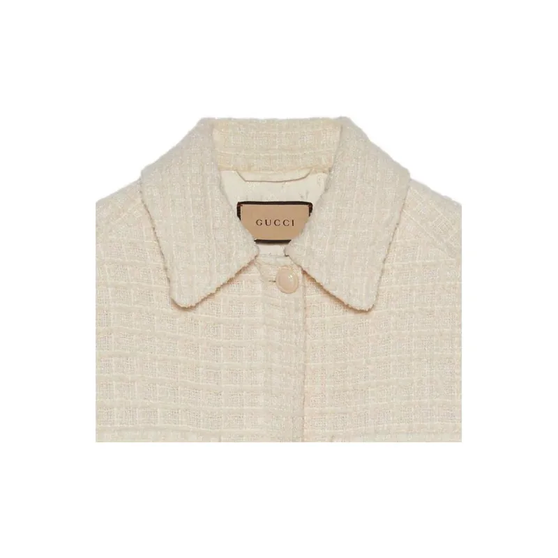 GUCCI SS23 Jackets Coats Women's Ivory White-3