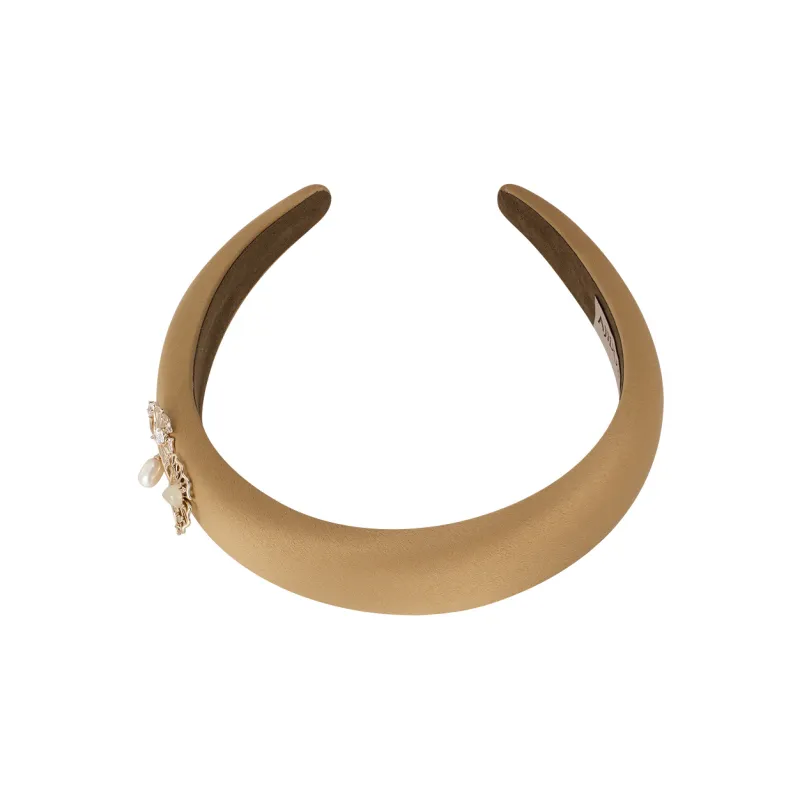 AJIDOU Fabric+Pearl Headbands Women's-1