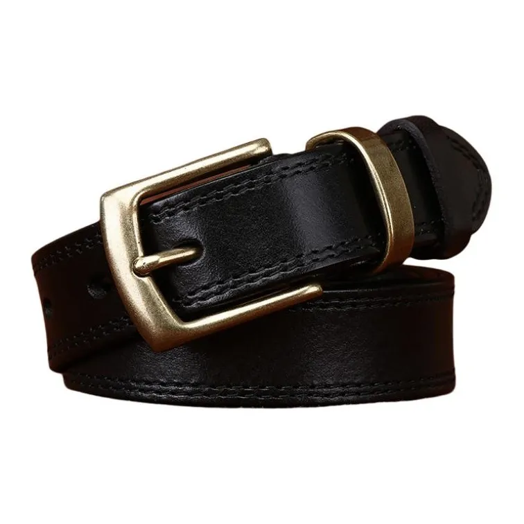 JEANSWEST Cow Leather Leather Belts Women's Multicolor 2.8cm-2