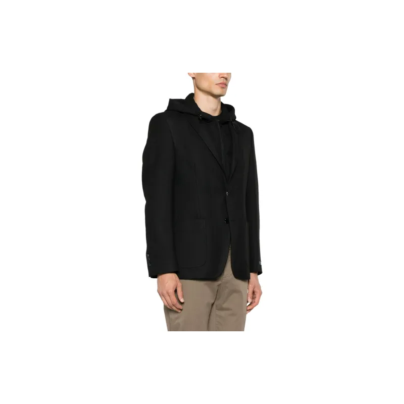 KARL LAGERFELD / Karl Lagerfeld Jeans Hooded Single-breasted Blazer-3