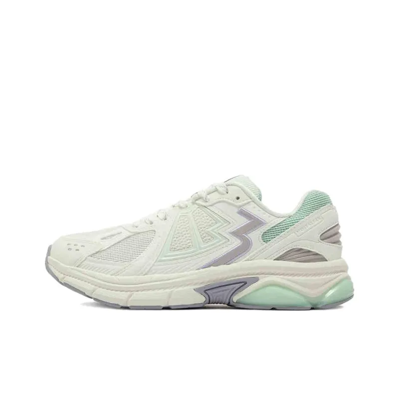 361° Breathable And Slip Resistant Low Top Casual Shoes Women's White Purple-0