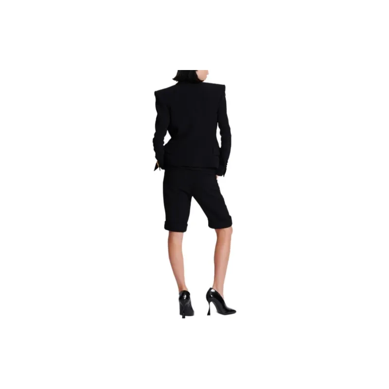 BALMAIN 1 Button Crepe Jacket-4