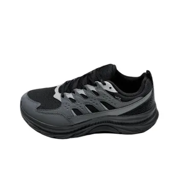 XTEP Anti Slip Wear Resistant Low Top Casual Running Shoes Men's Black Gray