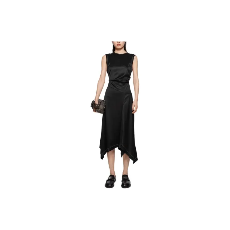 Acne Studios Sleeveless Draped Midi Dress-1