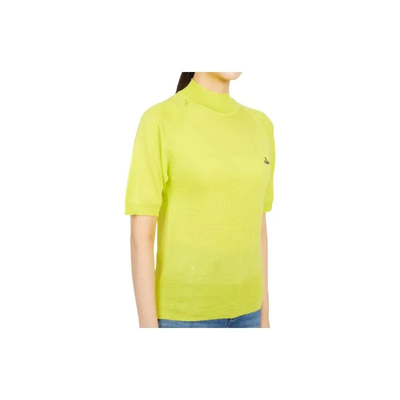 Vivienne Westwood Orb Embroidered Short Sleeved Knitted Jumper-3