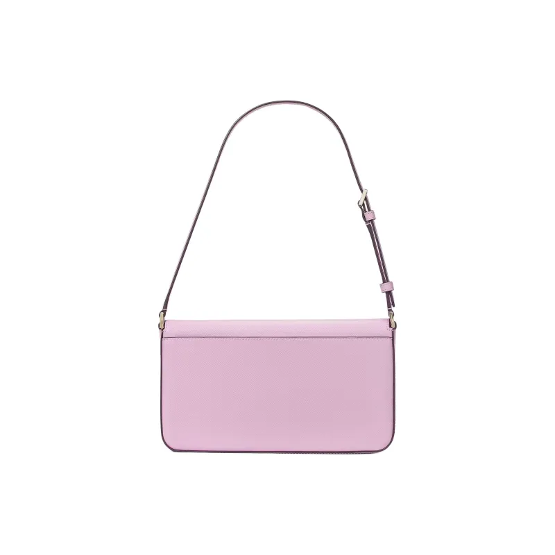 Kate Spade Staci Saffiano Leather Handbag Shoulder Bag Regular Women's Berry Cream-2