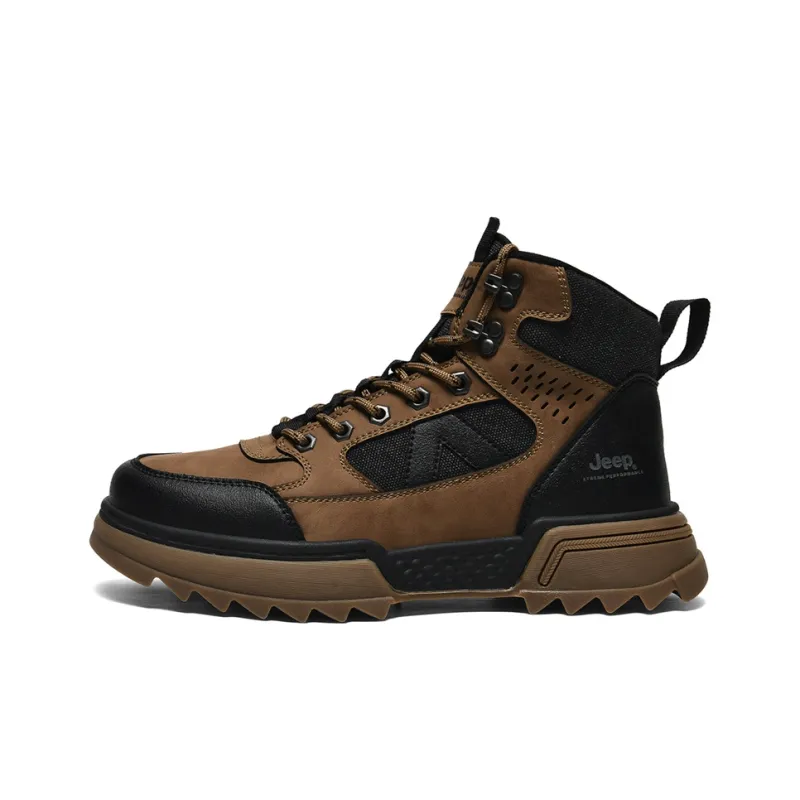 Jeep JEEP Anti-Slip Wear-Resistant High-Top Hiking Shoes Men's-0