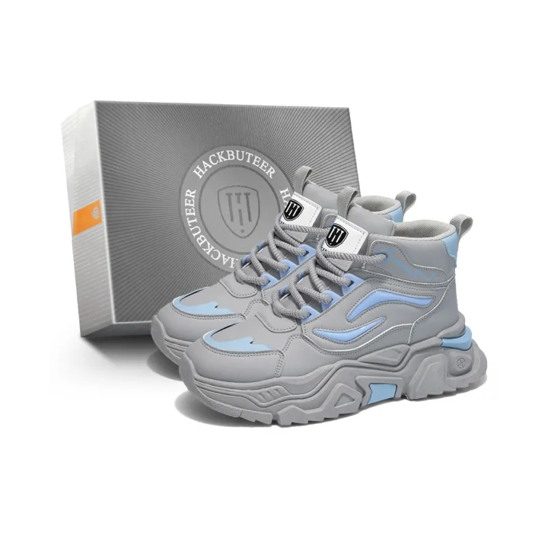 HACKBUTEER Limited Box High Top Chunky Sneakers Men's-34
