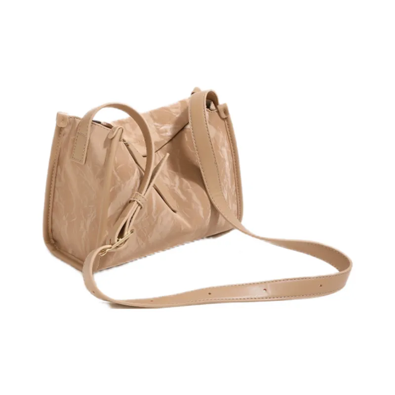NOMK PU Shoulder Bag, Crossbody Bag Women's Coffee/Green/Pink/Ecru-1