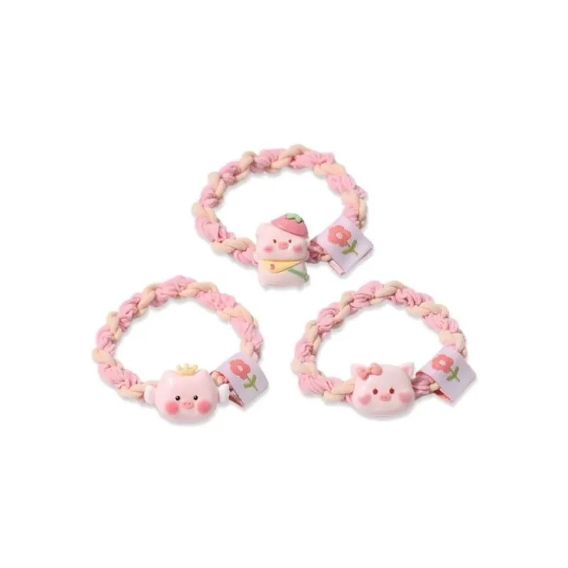 GIRATI Fabric Resin Hair Tie Women's-12