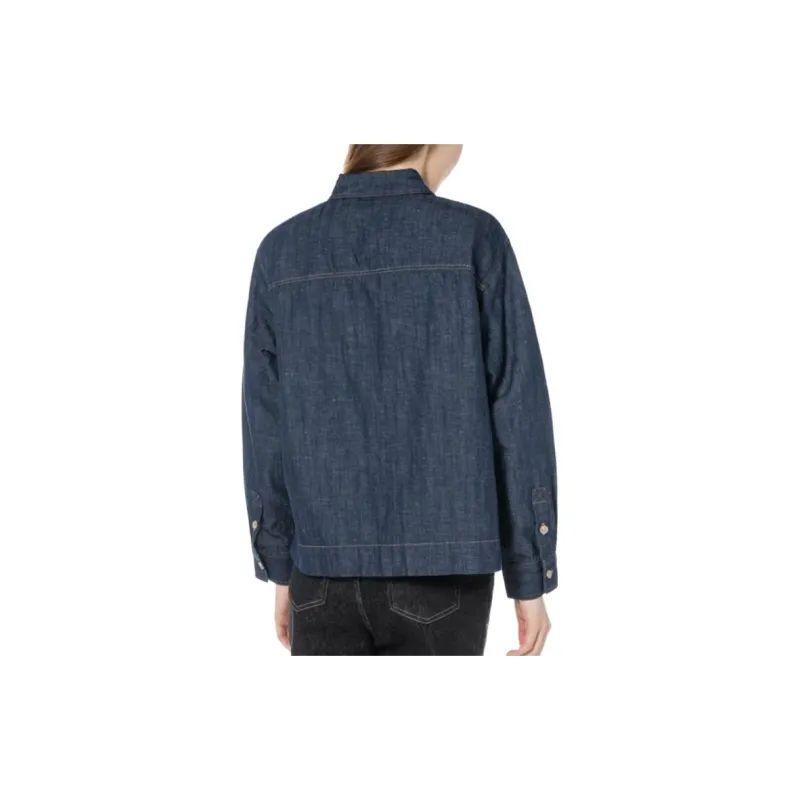 LACOSTE Denim Jackets Women's Blue-2