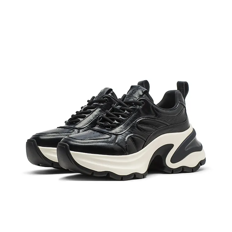 Coup De Foudre Cushioning Height Increasing Low-Top Chunky Sneakers Women's 7cm-1