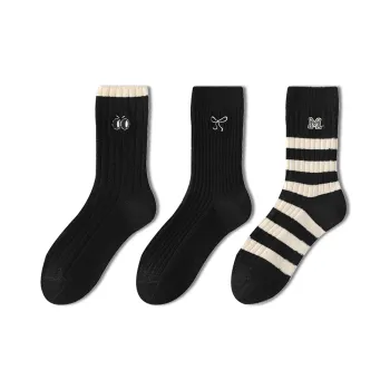 AUGUST Mid Calf Socks Women's 3 Pack