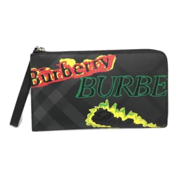 Burberry PVC Wallet Unisex Black