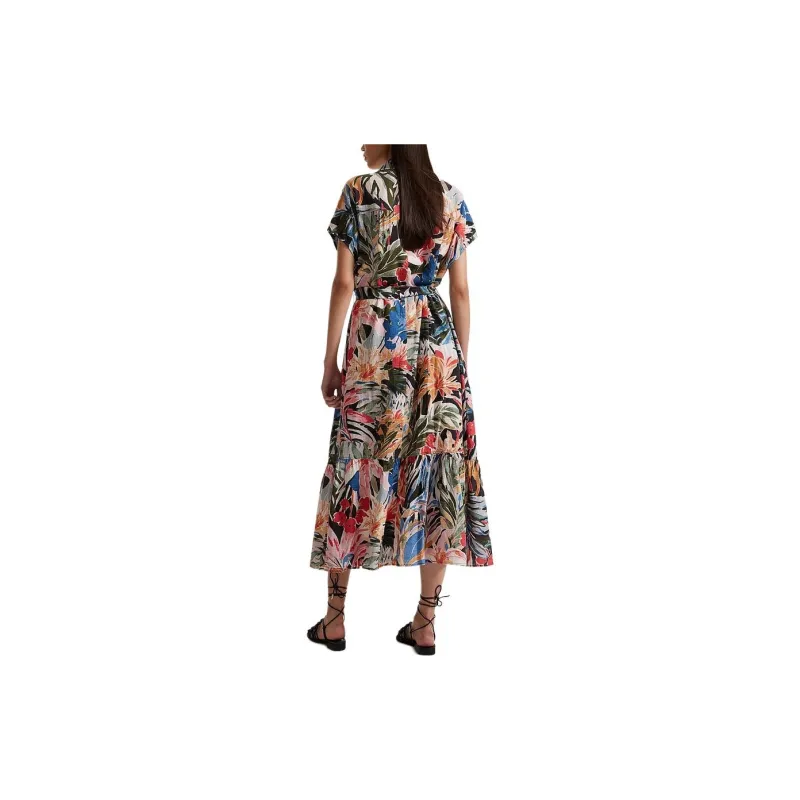 H&M Short Sleeved Dress Women's Floral-1