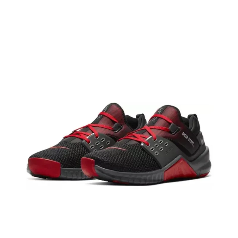 Nike Free X Metcon Cushioning Anti-Slip And Wear-Resistant Low-Top Running Shoes Unisex Black Red-2