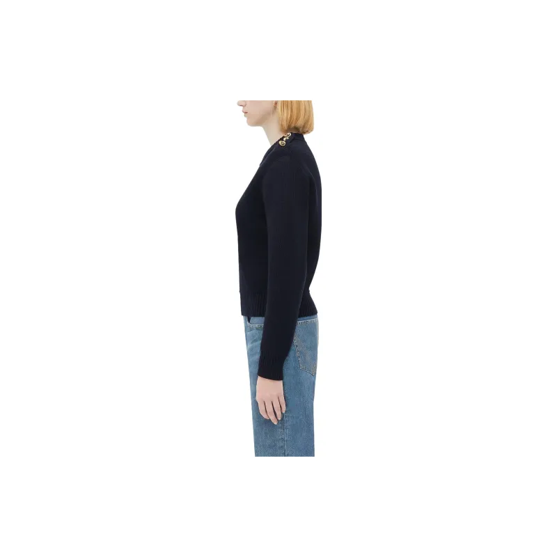 Bottega Veneta Sweaters Women's Marine Blue-3