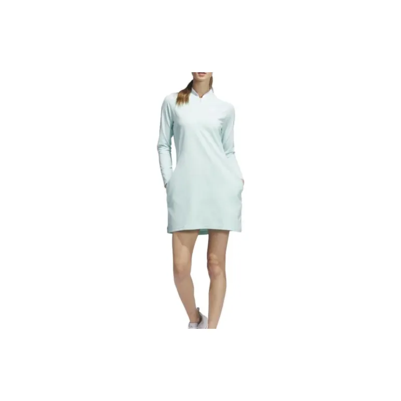 Adidas Long-Sleeved Dresses Women's Light Blue-3
