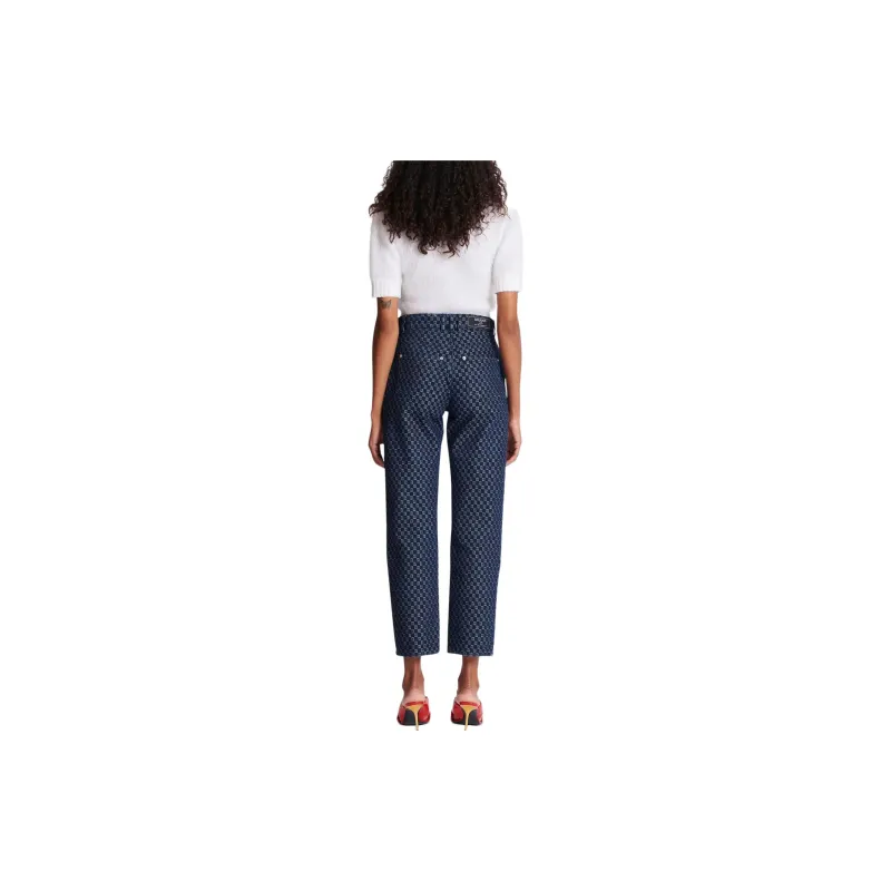 BALMAIN Monogram print Straight leg Jeans-2