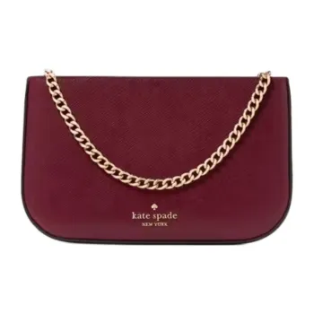 Kate Spade Saffiano Leather One Shoulder Handbag Women's Blackberry