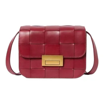 Loeffler Randall Cow Leather Shoulder Bag Women's Burgundy