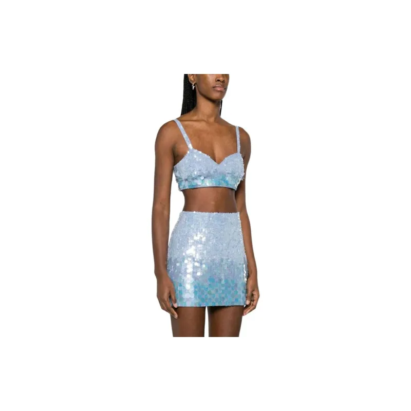 PAROSH Camisoles Women's Silver-3