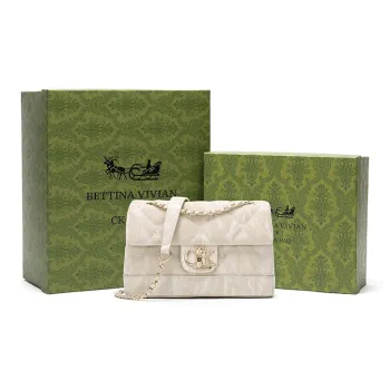BETTINA VIVIAN PU Crossbody Bag Regular Women's Beige Apricot