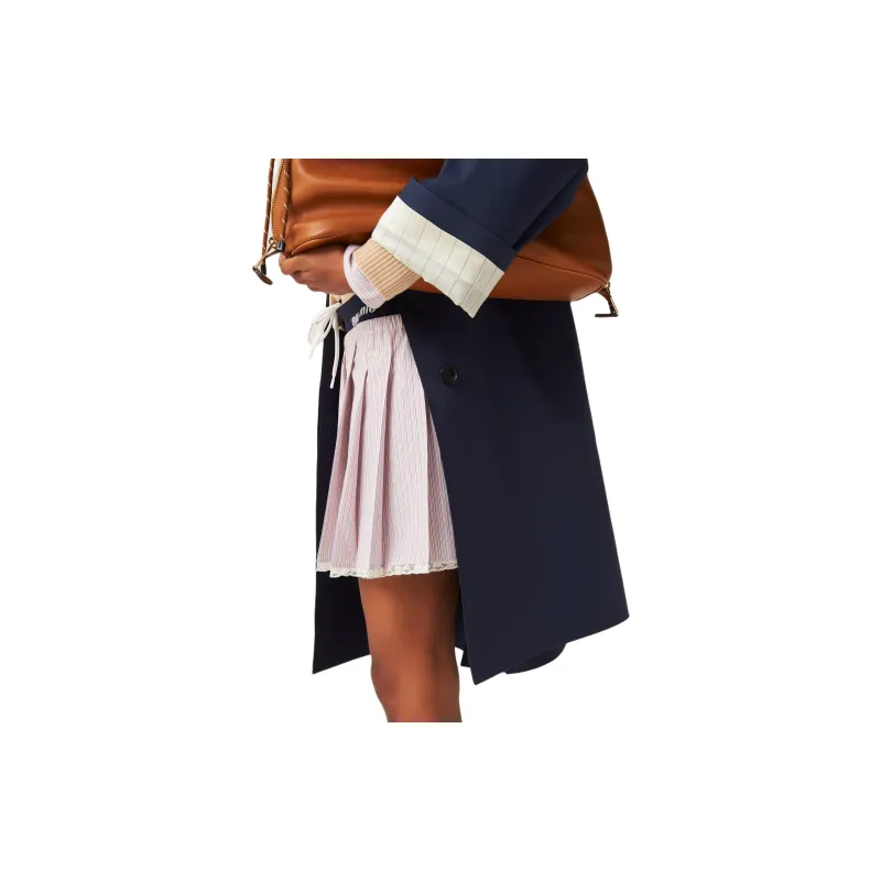 MIU MIU Embroidered Poplin Mini Skirt-2