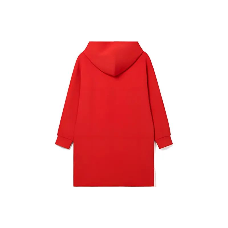 LACOSTE Long Sleeved Dresses Women's Red-1