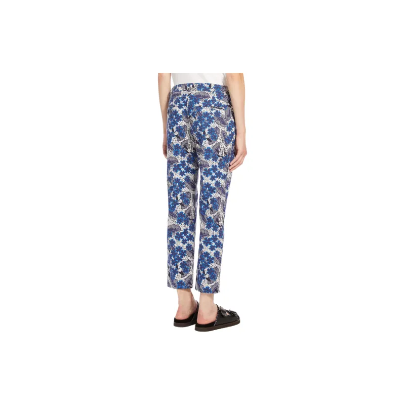 WEEKEND MaxMara Floral Printed Cropped Trousers-3