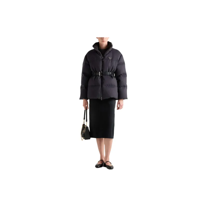 PRADA Flannel Down Jacket-3