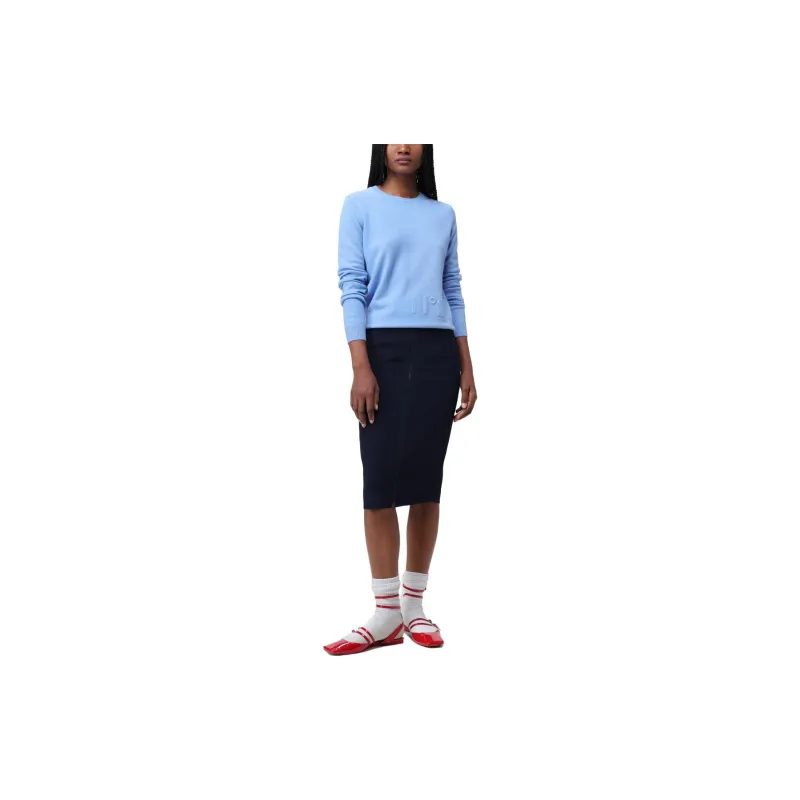 N°21 Zip up Midi Pencil Skirt-3