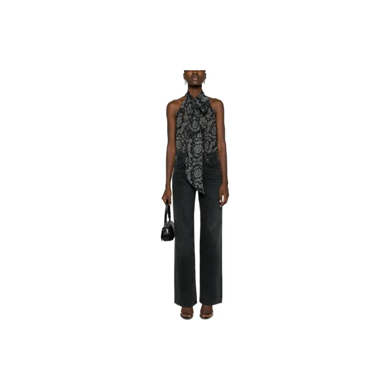 VERSACE Barocco print Silk Blouse-1