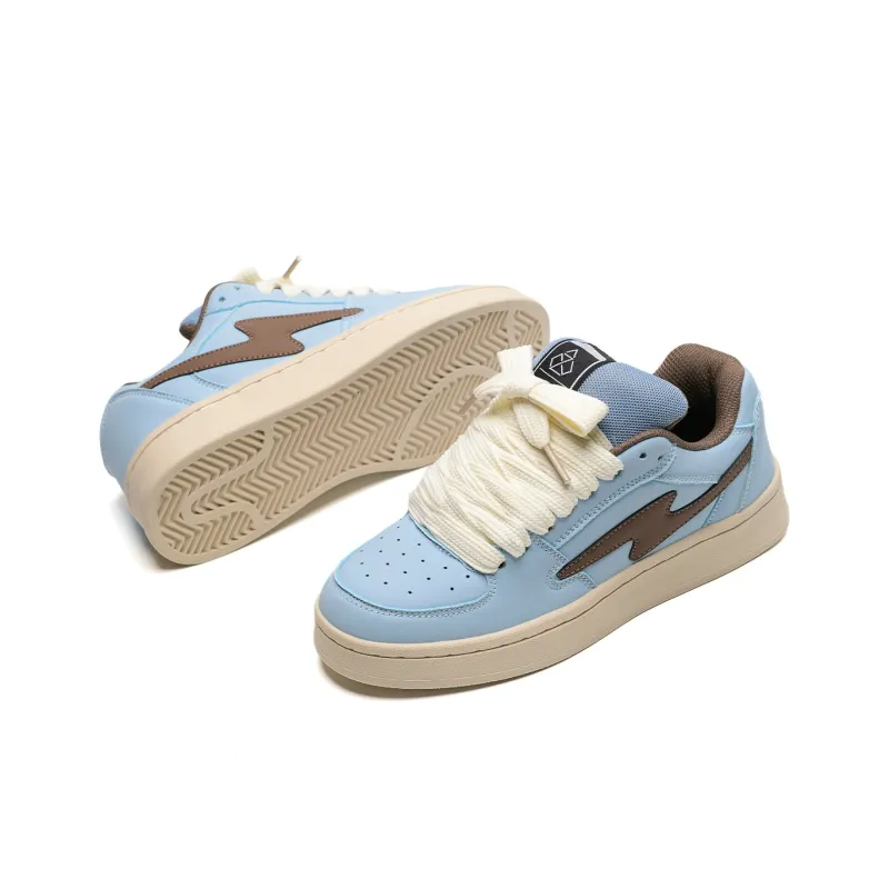 OAOQ Height Increasing Wear-Resistant Lightweight Breathable Slip-Resistant Low-Top Skateboard Shoes Unisex Box-21