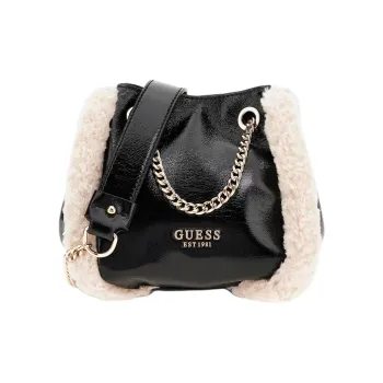 GUESS Polyurethane Shoulder Bag, Crossbody Bag Mini Women's Black
