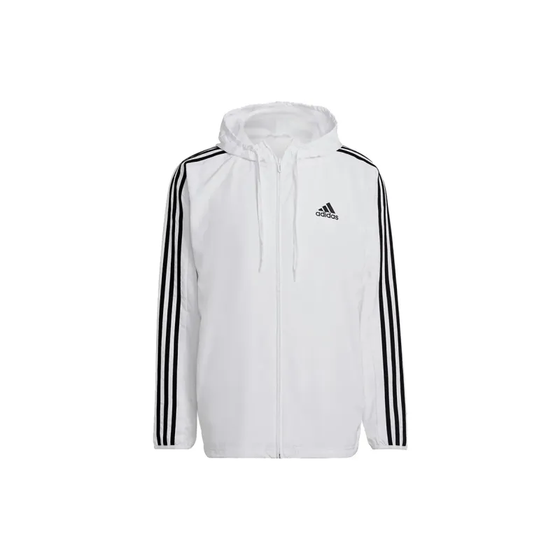 Adidas Jackets Men White Jacket+Shopping Bag-1