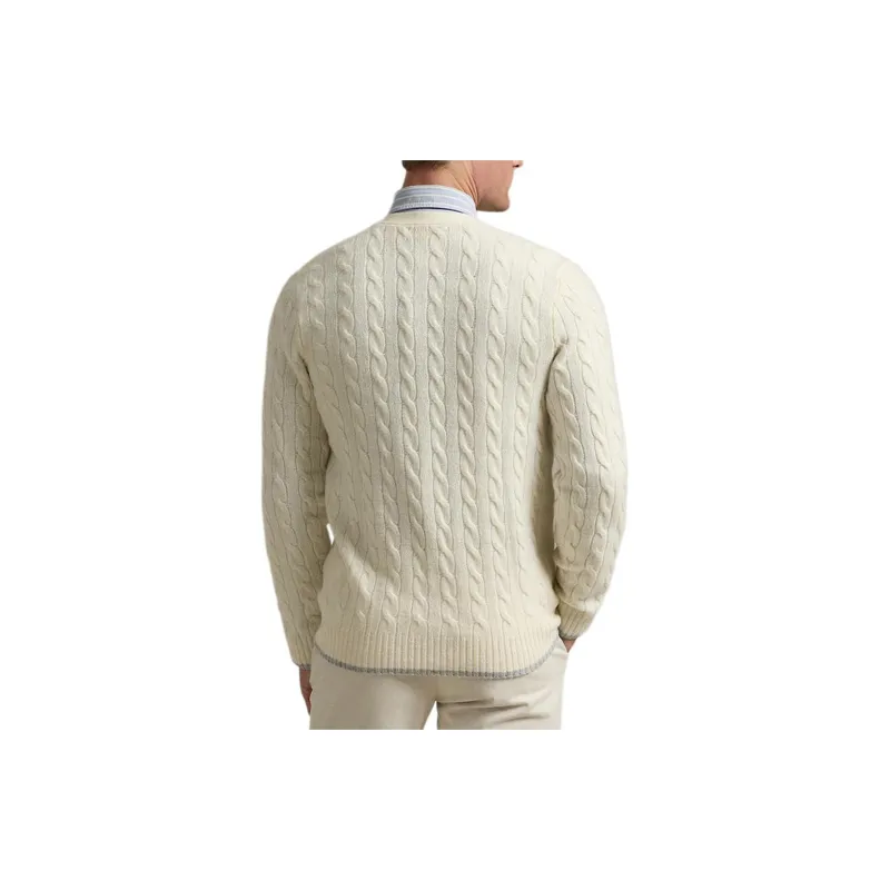 Polo Ralph Lauren FW24 Sweater Men's Cream-2