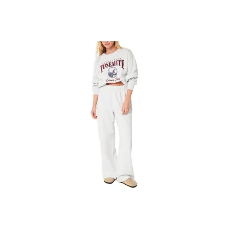 Hollister Sweatshirts Women's Light Heather Gray-1